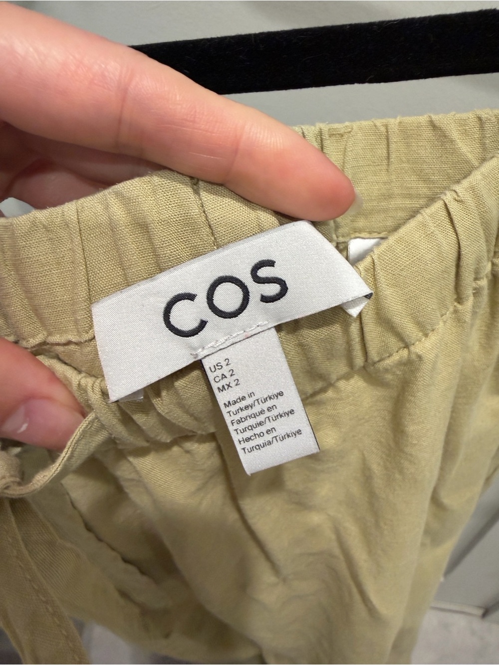 COS Wide-Leg Linen Drawstring Pant - Picture 5 of 5